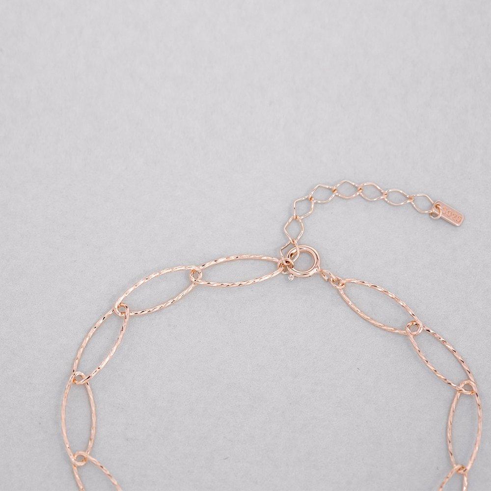 [Judy And Paul] Ratio Rose Gold Oval Chain Bracelet B51557