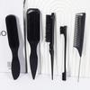 5pcs styling comb set, leopard print personalized styling brush, suitable for both dry and wet hair, special for real hair wigs