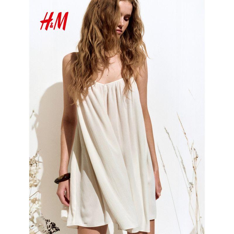 

HM Women s Clothing 2025 Summer New Arrival Loose Sling Dress 1285300