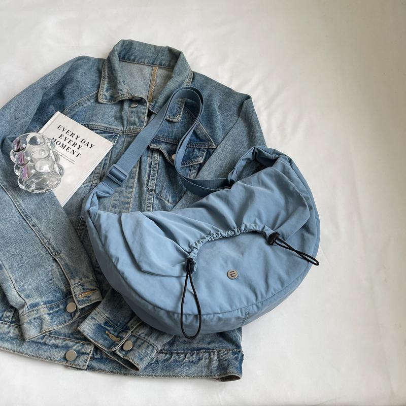 Hobo Bag für Damen, einfarbig, Umhängetasche, Schultertasche, Unterarmtasche