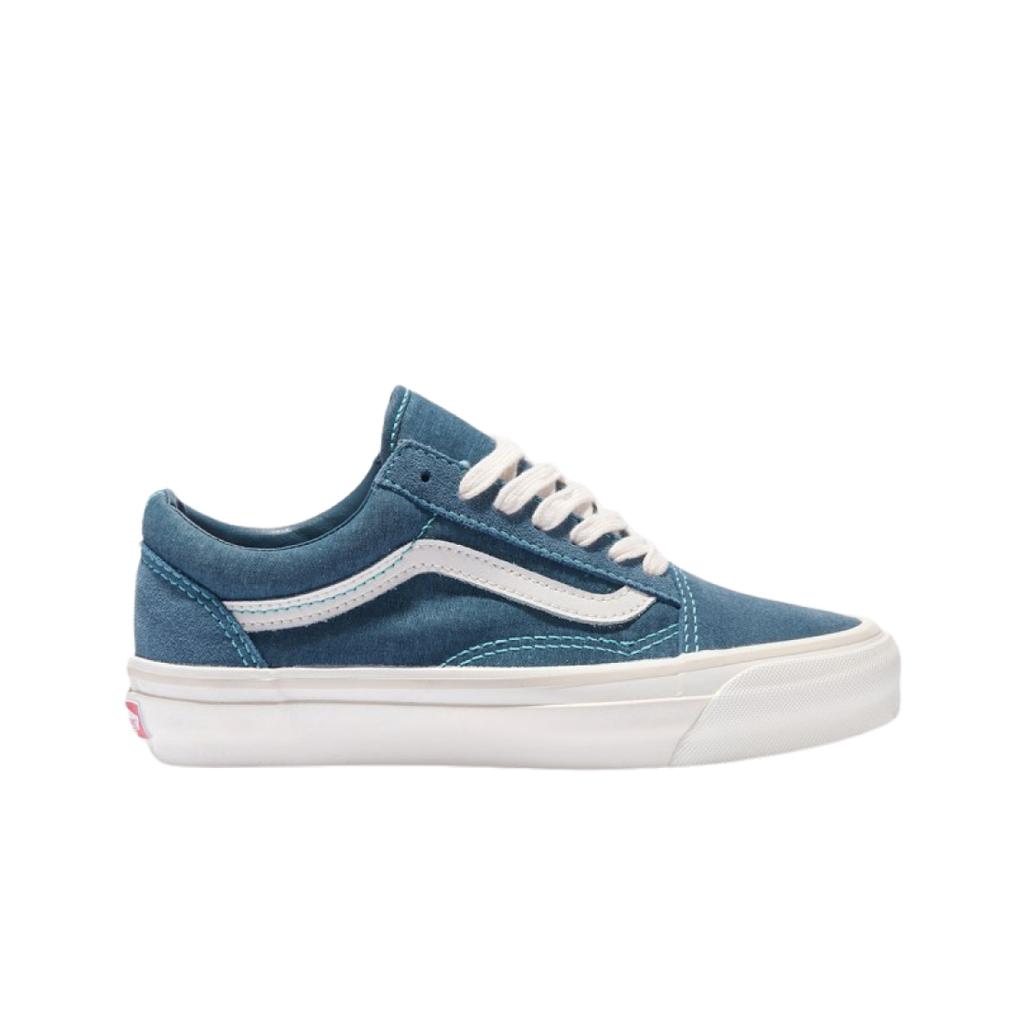 Vans MTE Old School Leather Comfortable Fashion Casual Versatile Low Top Skate Shoes Unisex sneaker Blue VN000CY2TEA1