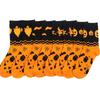 Stylish Crew Socks with Ghostly Pumpkin Witch Bat Pattern for Halloween Party and Trick or Treaters Middle Calf Socks