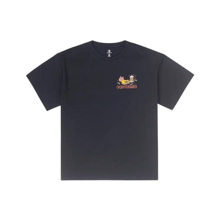 

Converse Summer Fun Series SS24 Comfortable Loose-Fit Sports Short-Sleeve T-Shirt Men Tops Black 10026441-A01