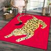 Crystal Velvet 1pc Leopard Pattern Non Slip Carpet, Machine Washable And Fatigue Resistant Carpet, Very Suitable for