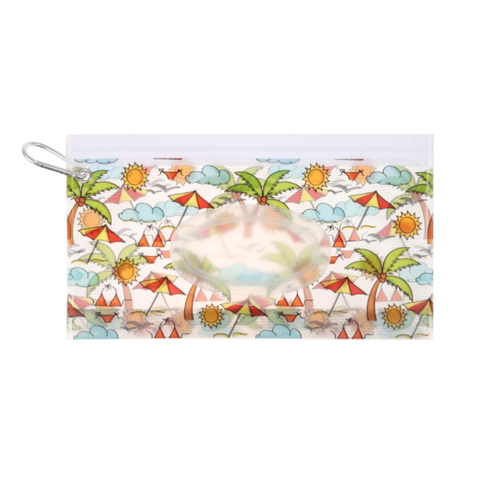 Carrying Case EVA Wet Wipes Bag Flip Cover With Buckle Cosmetic Pouch Wet Wipe Pouch Home
