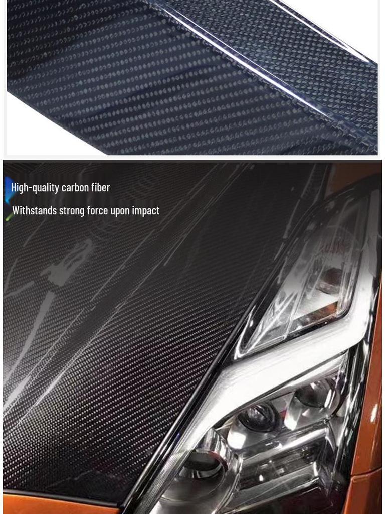 God of War GTR R35 Carbon Fiber Engine & Hood Cover (08-16) VARIS Style