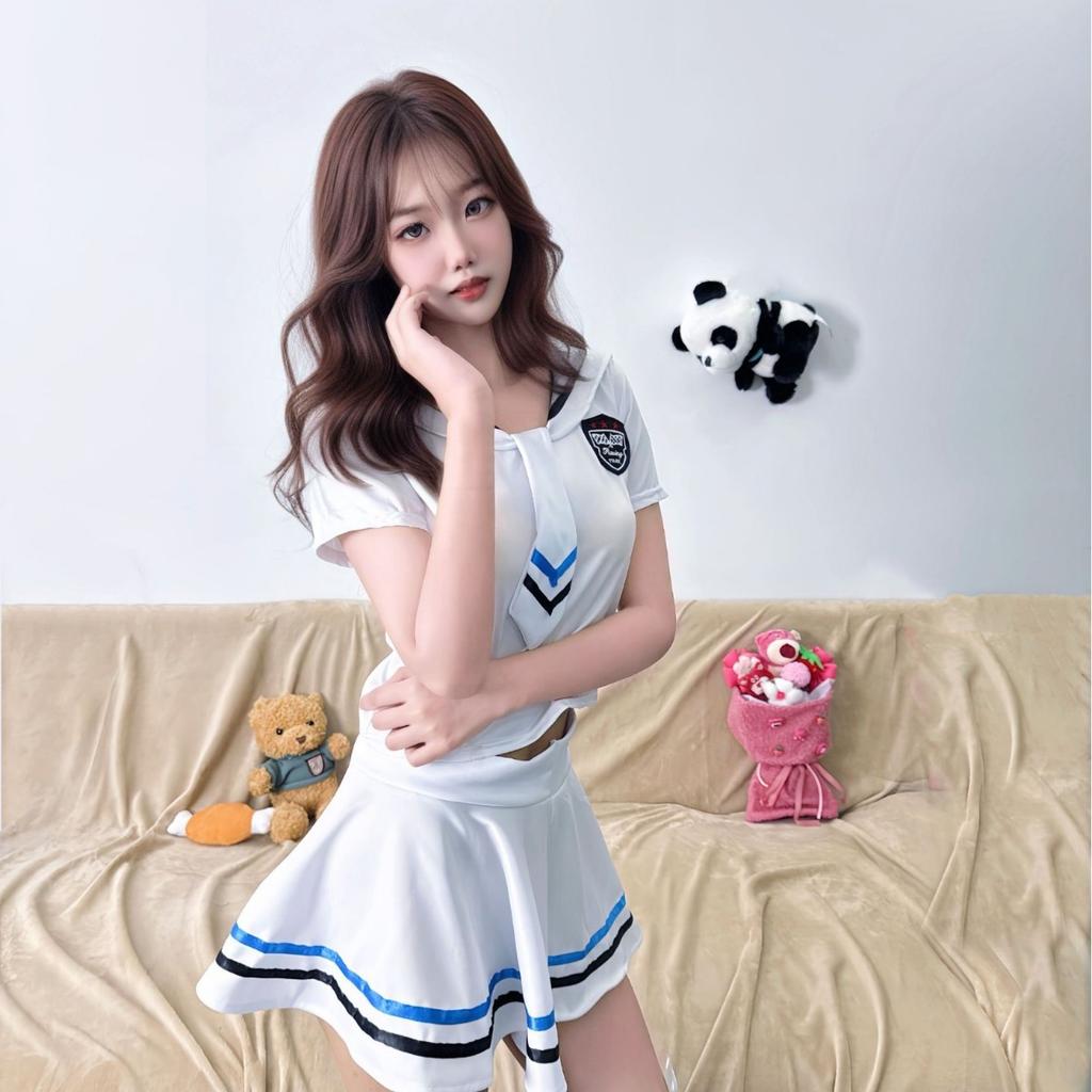 Japanese Jk Pure Cute Student Sailor Suit Super Short Pleated Skirt Temptation Free Uniform