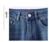 Women's High-End Wide-Leg Floor-Length Jeans: Spring/Autumn Style with Elegant Details