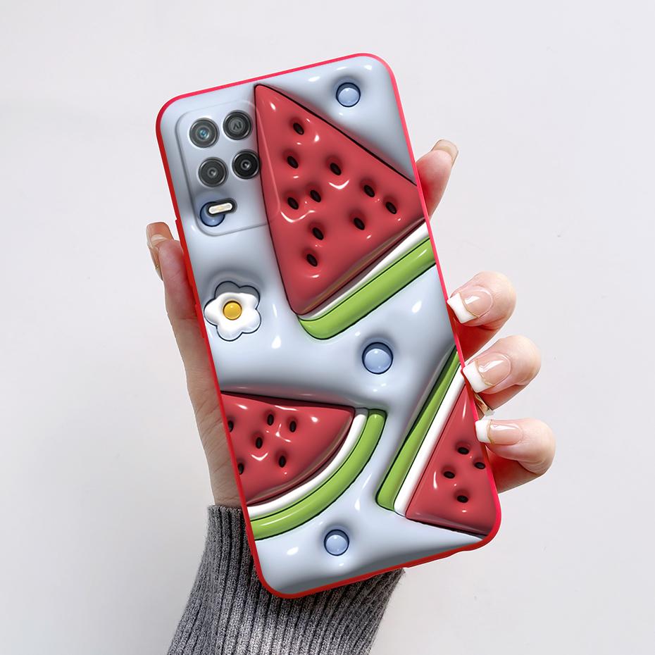 For Realme Narzo 30 5G Case Narzo30 RMX3242 Silicone TPU Cartoon Soft Phone Case For Ralme Narzo 30 5G Cover Coque Bumper Fundas