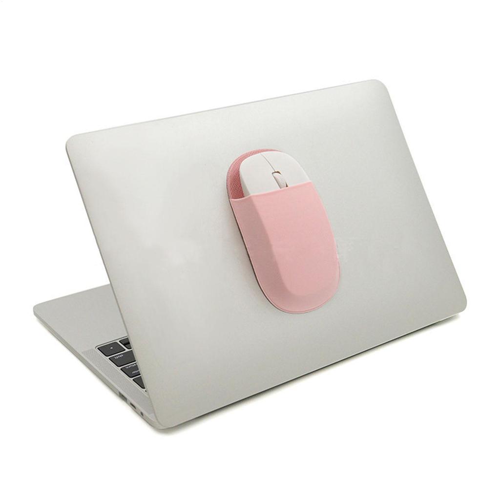 Elastische Maus-Aufbewahrungstasche Externer Festplattenhalter Wiederverwendbare Klebe-Maus-Tasche Elastische Maus-Halterungen