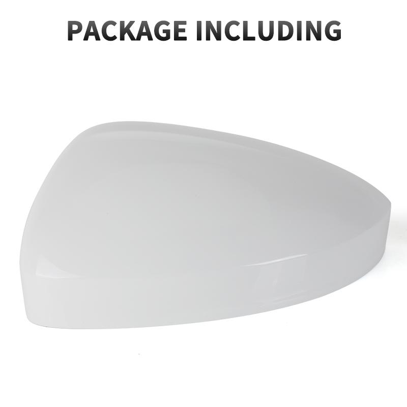 Gloss Black/White Car Door Wing Mirror Cover Cap For VW Tiguan 2017 2018 Tayron Car Accessories