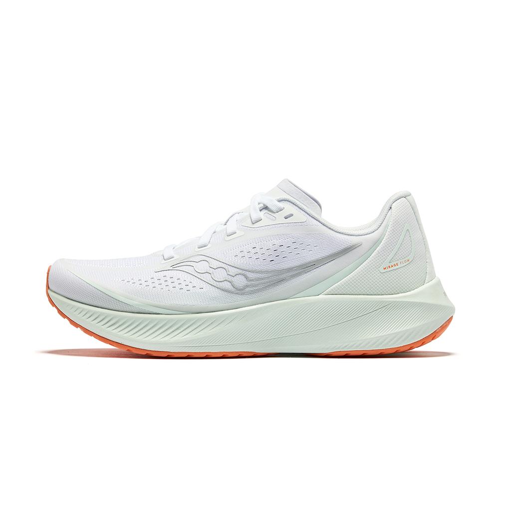 Saucony Mirage Flow Lightweight Cushioning Training Running Shoes Women sneaker White Lavender Silver S18214-1