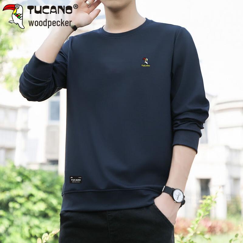 Tucano Men's Casual Long Sleeve Round Neck Sweatshirt