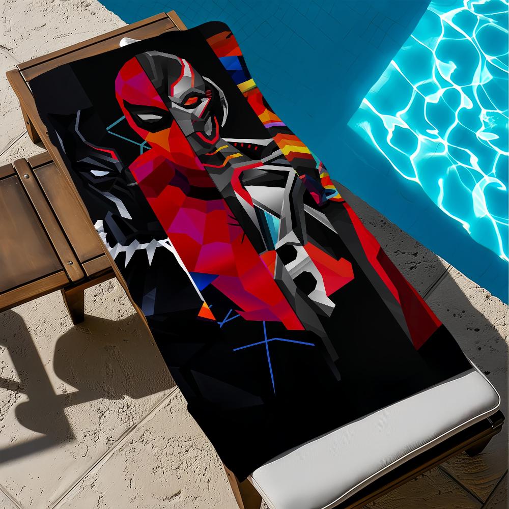 M-mARVEL-l logo anime Towel Beach Quick Dry Soft Pool Towels Gift for Travel Gym Shower Camping sports