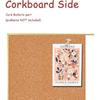 Okydoky Cork Board White Board Combo, Small Size 10.6" x 14.6" Magnetic Dry Erase Board/Bulletin Combination Board, Gold Aluminum Frame, for Home,