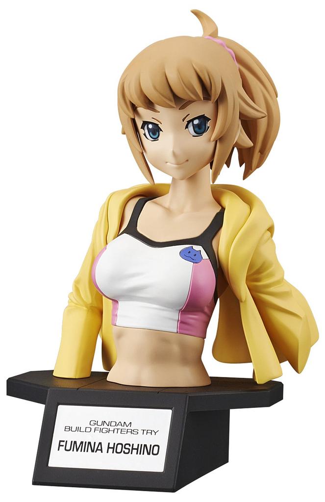 Poprsí Gundam Build Fighters Try Fumina Hoshino Plastikový model Figure-rise Barevně odlišený