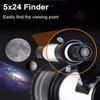 150X Astronomical Telescope , 70mm Aperture Refractor Portable Travel Telescope with Phone Adapter Stargazing Moon Hunting