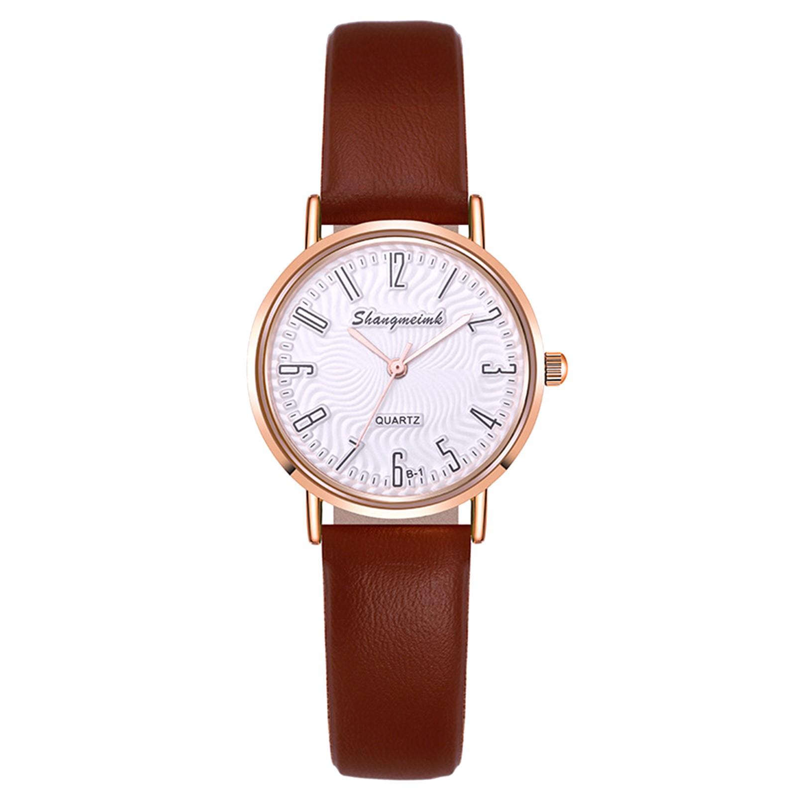 Women s Watch Digital Dial Quartz Leather Wristband Gift Suitable For Women And Girls One Size