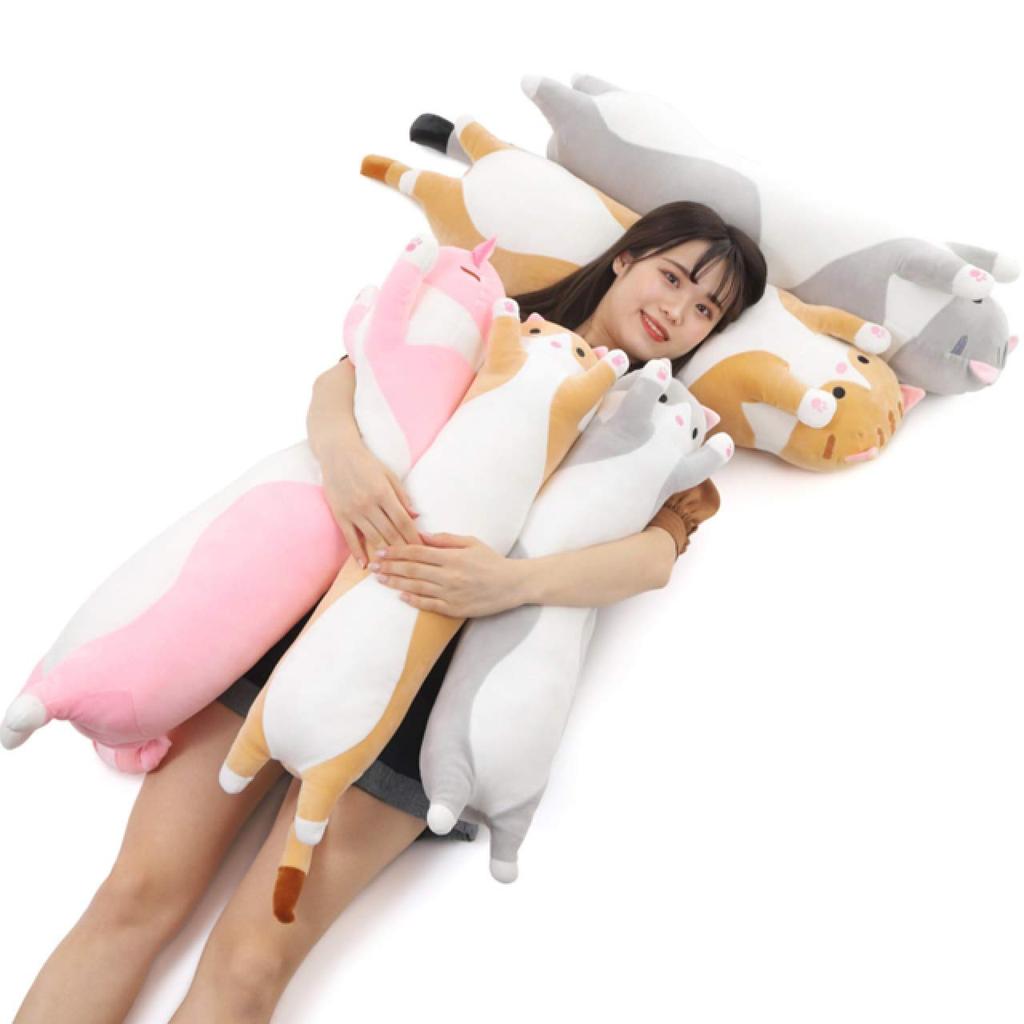 [Stylish Soda] Plush Cat Hugging Pillow - My Momo-chan (Pink, 70cm)