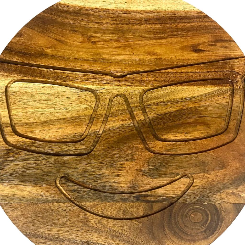 Gift For Her Acacia Wood Cutting Boards for Kitchen, Wooden Serving Charcuterie Board, Ideal for Chopping Meat, Fruits, Cheese 12.5"x12.5"