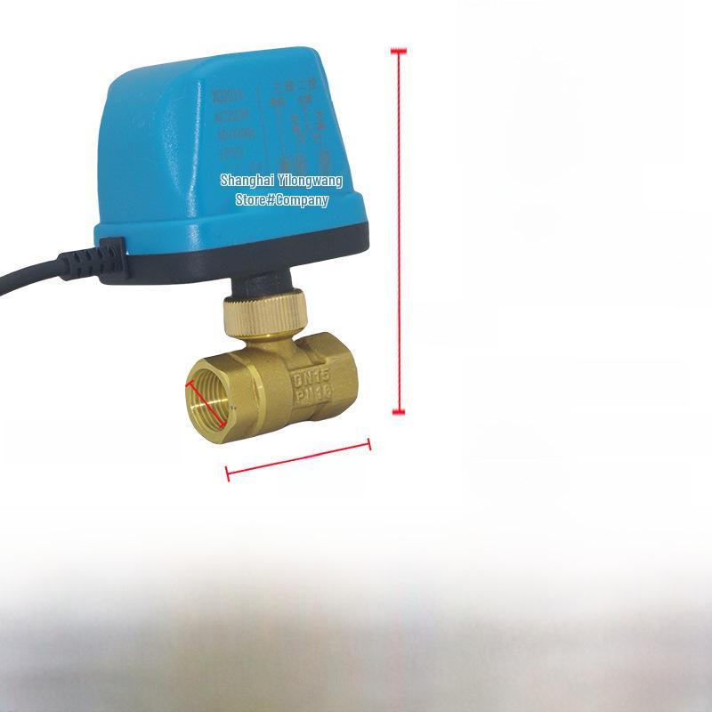 AMECO Miniatur Elektrisches Zweiwege-Kugelventil für Klimaanlagen - Erhältlich in 4 und 6 Punkten, DN15 DN20