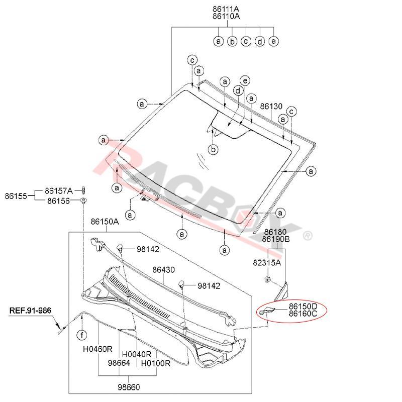 2Pcs New Car Cowl Extension Cover Trim Top For Hyundai Elantra Sedan Us 2017 2018 86153-F2000 86154-F2000 Left Right