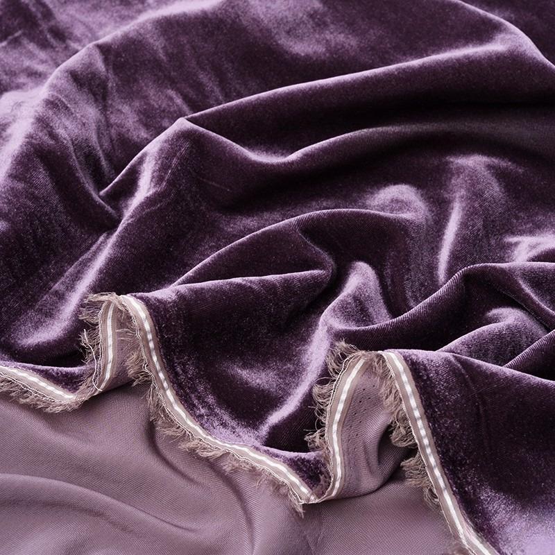100x140cm Silk Velvet Fabric Solid Color Velvet Clothing Fabric for DIY Sewing Party Dress Cheongsam Designer Cloth