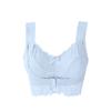 Front Buckle Sexy Gathe r up Breast Milk Sleep Lace No Steel Ring Bra