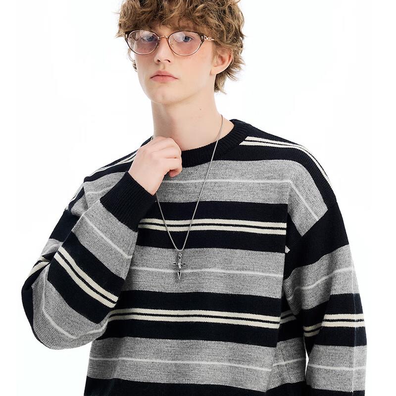 Fingercroxx Unisex Striped Pullover Sweater