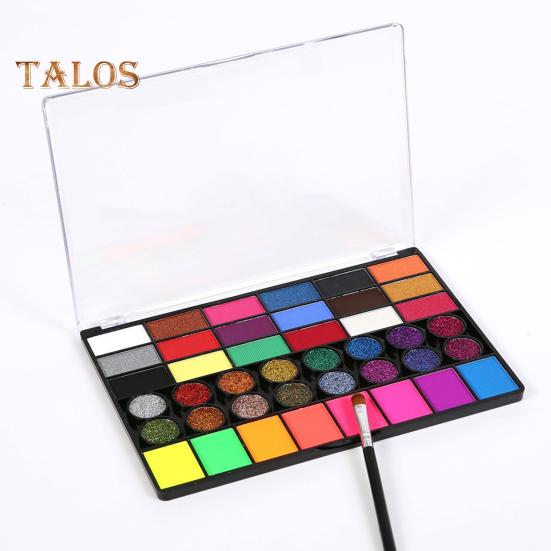 

42 цвета набор для раскрашивания лица для детей на вечеринку в честь Хэллоуина палитра для макияжа набор для тела для клоуна-косплея шоу на день рождения