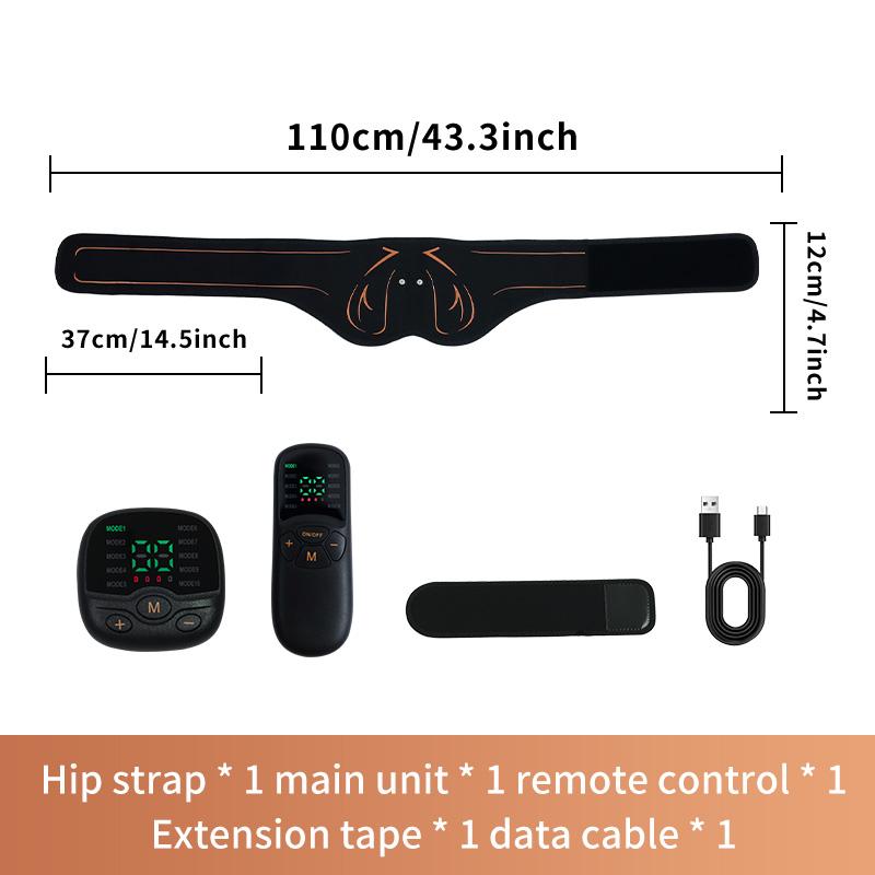 Professional EMS Hip Trainer - USB Rechargeable Muscle Stimulator for Butt Lift, Fat Burning & Body Toning