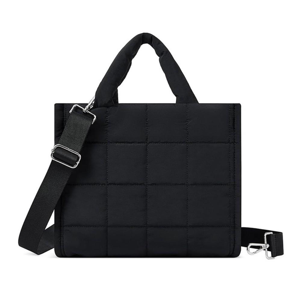 

Nylon Crossbody Bag Quilted Shoulder Bag Adjustable Puffer Bag Women
