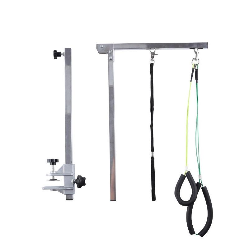 Mesa de Peluquería para Mascotas Soporte Plegable de Acero Inoxidable Soporte Colgador Recortar Uñas de Mascota Corte de Pelo Productos de Peluquería