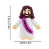 50pcs Mini Jesus Statue Easter Decoration Jesus Toys Figure Christ Religious Savior Jesus Doll Easter Supplies Desk Ornament
