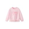 Mini Balabala Girls' Hoodie Soft and Non Deformable Splicing Mesh Sweet Top 2026 Spring