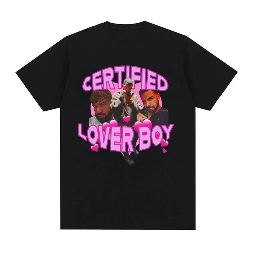 Rapper Drake Certified Lover Boy Album Print Graphic T Shirt Unisex Hip Hop Fashion T-shirt Men's 100% Cotton T-shirt 50903