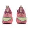 New LiNing Buckets Shock Absorbers Slip Resistant Breathable Low Top Basketball Shoes Men's Pink ABAV051-2