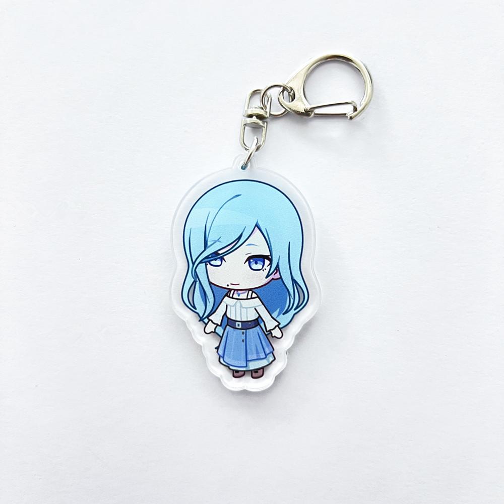 Anime PJSK Project Sekai Colorful Stage Character SD Cosplay Keychain Bag Pendant Acrylic Keyrings Key Chain Ornament Decoration