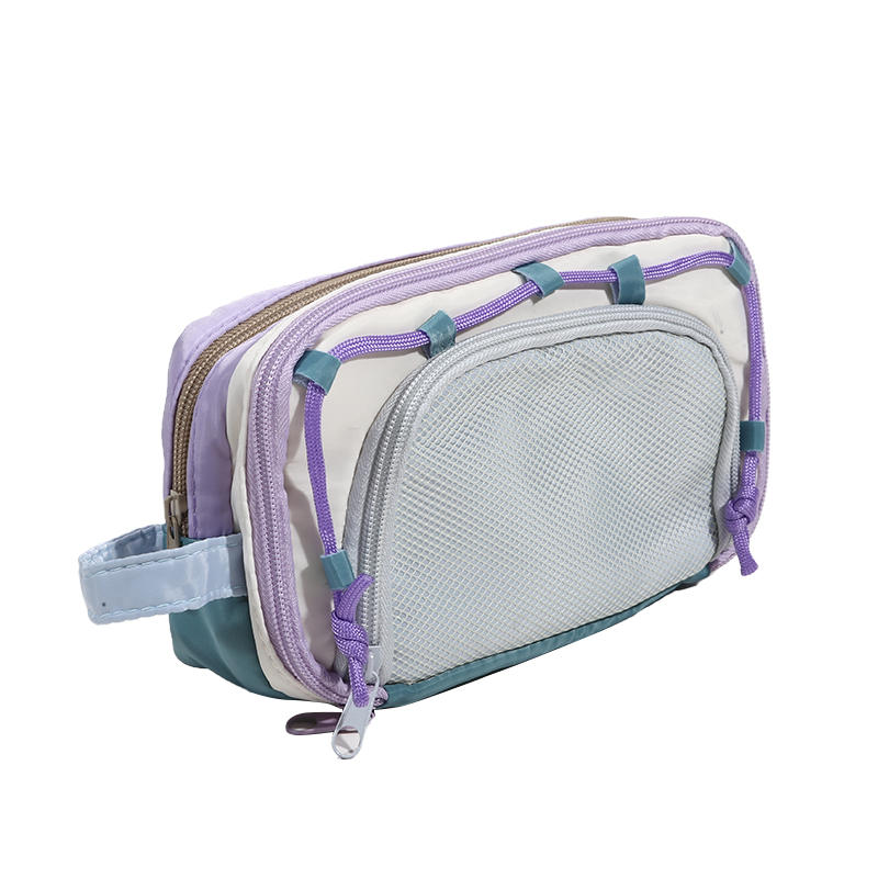 Cute Multi Layer Large Capacity Pencil Case for Kids Girl Five Point Star Stationery Organizer Students Portable Pen Bag