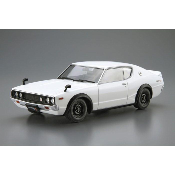 Aoshima The Model Car No. 15 1/24 Nissan KPGC110 Skyline HT2000GT-R '73 Plastic Model Kit