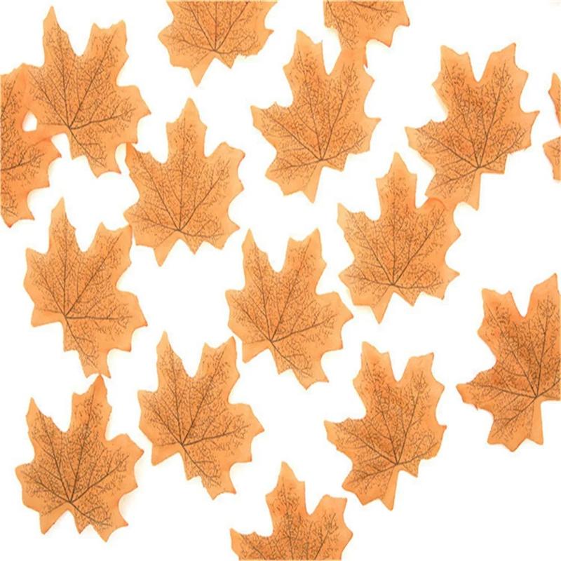 1/2Pcs Christmas Artificial Foam Pumpkin Decoration Autumn Pumpkin Maple Leaf DIY Craft Home Room Halloween Thanksgiving Decor