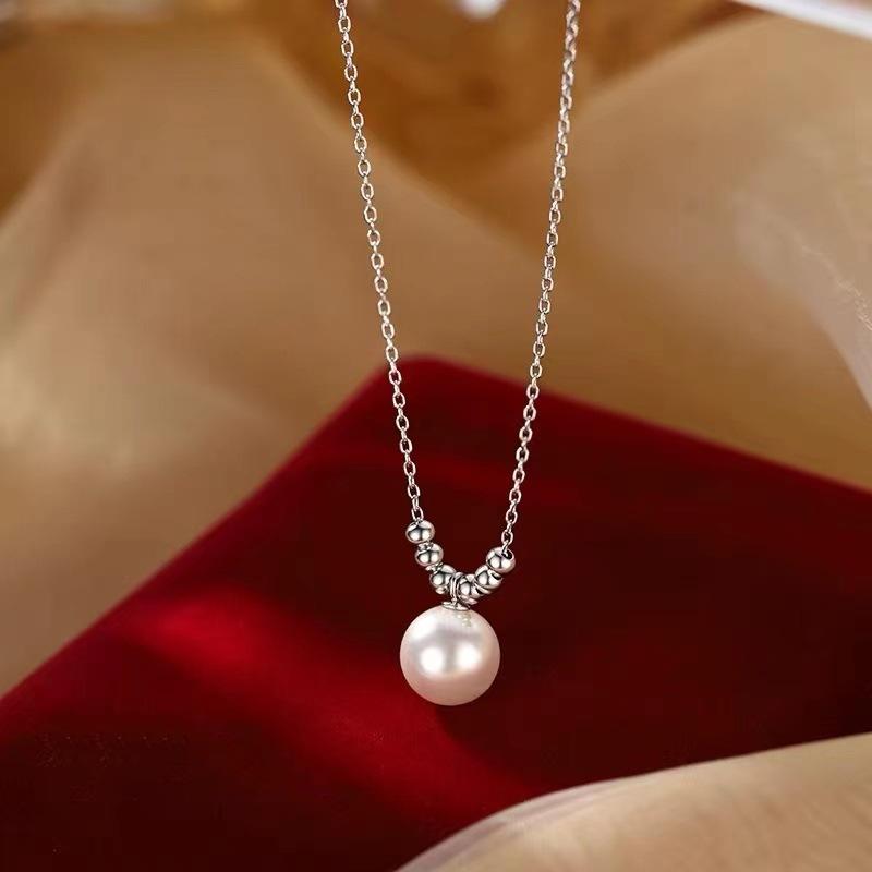 New Pearl Sweater Chain Explosive Women s Light Luxury Niche Design Collarbone Wedding Jewelry