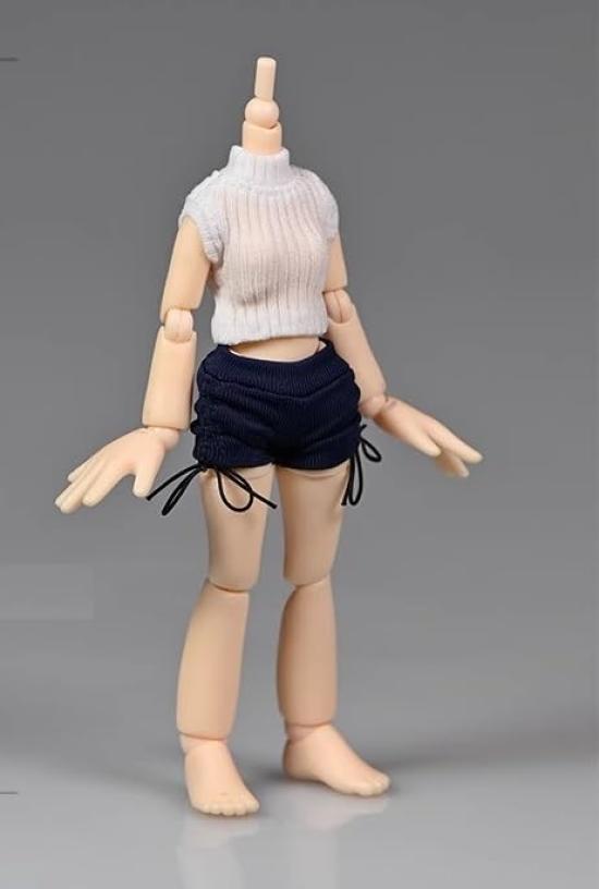 

[TOYBARJAPAN] Аксессуары для фигурок масштаба 1/12, подходящие для тел TBLeague и т.д.. Специальное предложение Старшеклассница JK студентка Белый без рукавов с открытыми плечами
