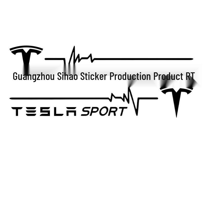 Tesla Model 3/Y/X/S Bumper & Window Seven-Color Decorative Stickers