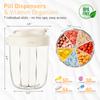 Weekly/7-Compartment Pill Organizer Travel Pill Case with Anti-Mix Design Portable Supplement Containe Pill Cup Bottle Organizer