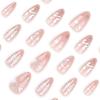 New Year Bestseller Almond Wearable Nails: Year of the Snake Metal Art with Star & Moon False Tips