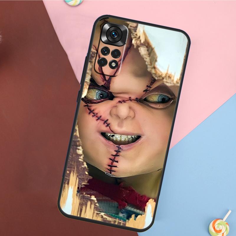

Scary Chucky Doll Horror Movie Case For Xiaomi Redmi Note 11 Pro 11S 8 9 12 10 Pro 10S 9S Redmi 9 10 12C 9C 10C Back Cover Redmi Note 10S