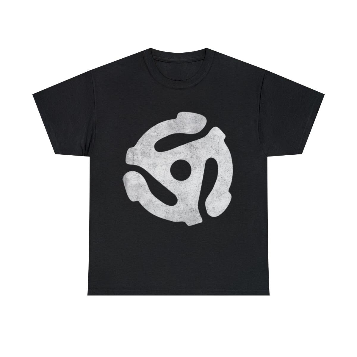 

Retro 45 Rpm Record Adapter Graphic Tee Shirt, S-5XL 2XL