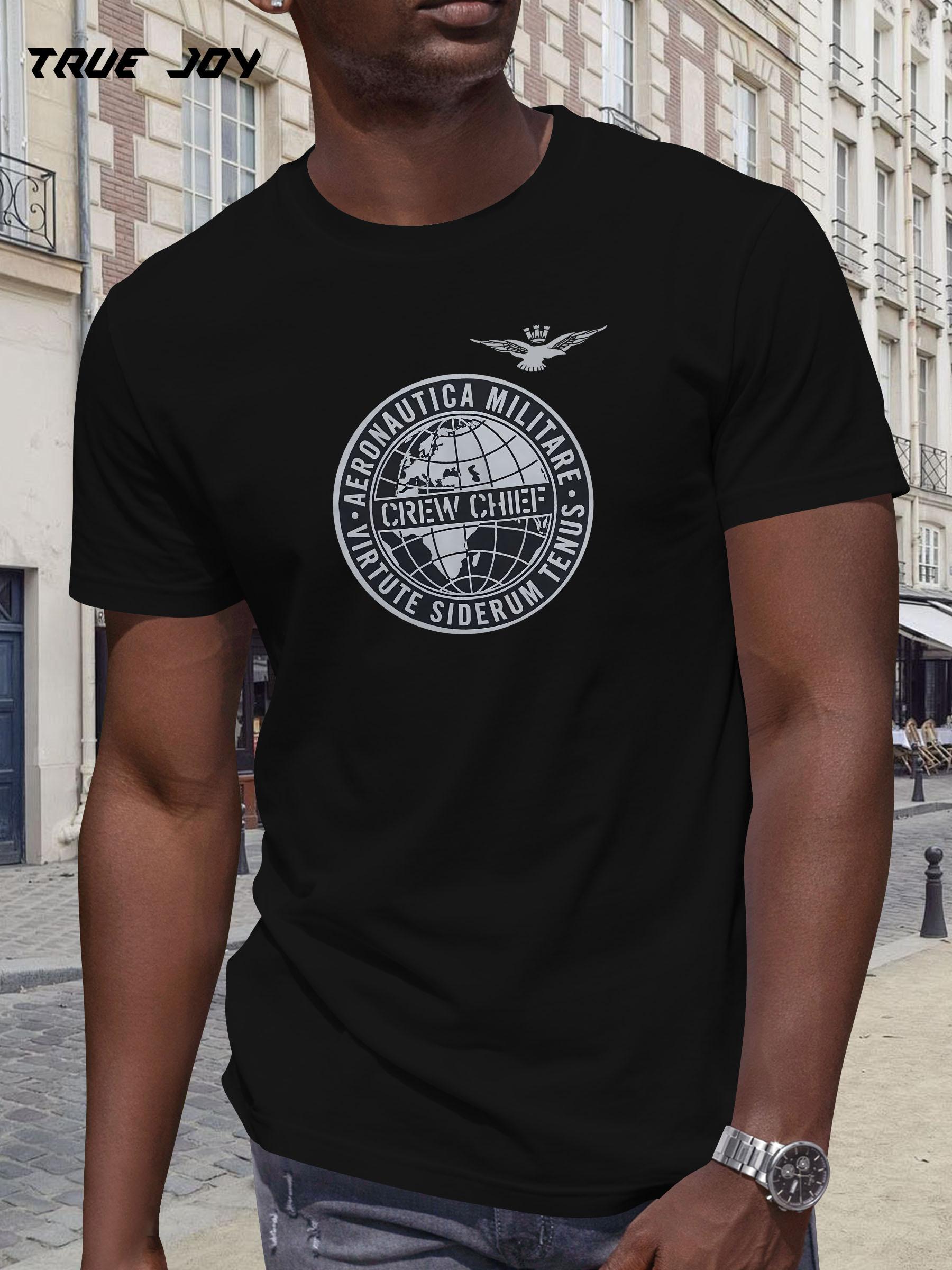 

Military-Inspired Graphic Print T-shirt - TRUE JOY & AEROTROPOLIS Design XXXL