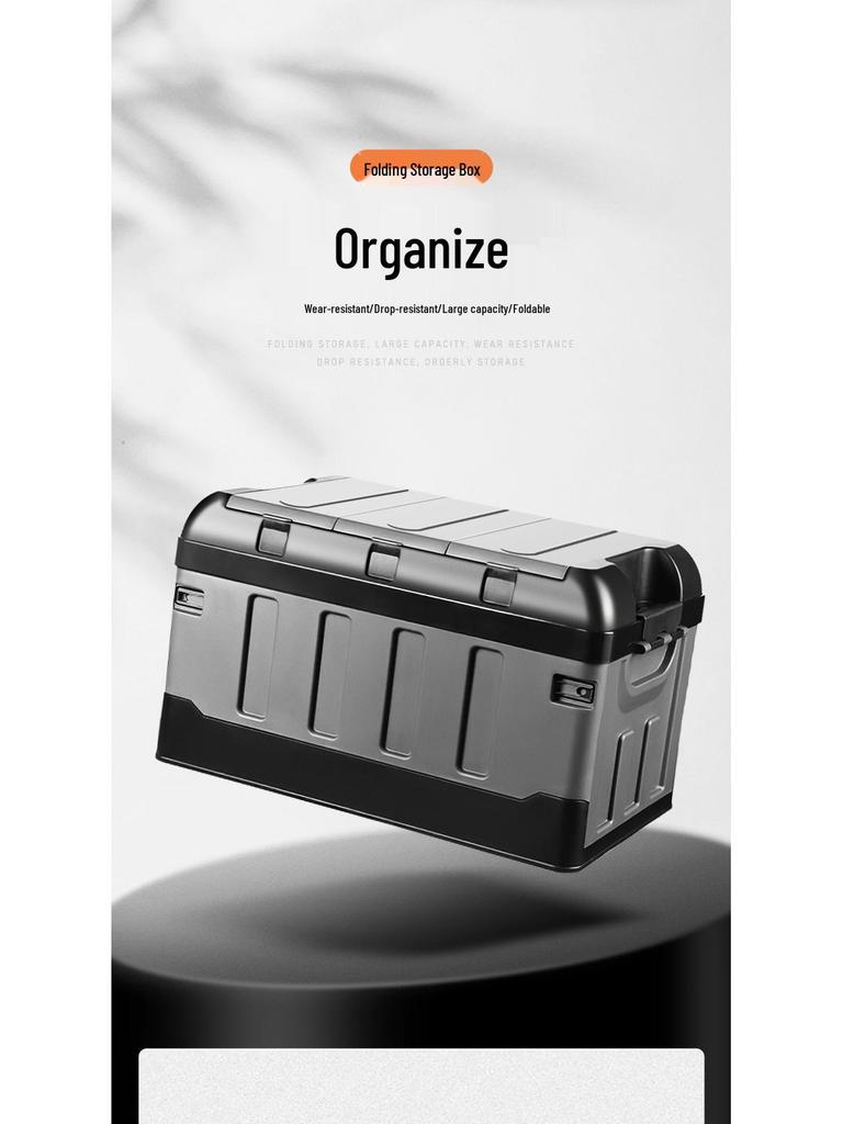 Large Foldable Car Trunk Organizer for Camping, Clothes, and Toys
